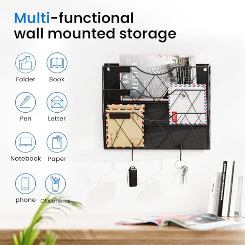 Patvingot Strong Magnetic File Holder, 3-Tier No-Drill Organizer - Image 4