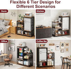 MAJALiS Mini Fridge Microwave Combo Stand Cabinet Shelf with Storage Space - Image 5