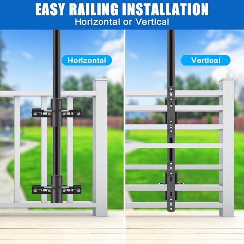 KingDolly Deck Umbrella Mount, Umbrella Brackets for Deck Railing No Screw - Image 2