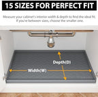 TigeJoy Under Sink Mats for Kitchen Waterproof 40" x 19", Cabinet Liner - Image 2