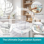 BLULEE 2 Pack Clear Trash Bag Holder, Under Sink Trash Dispenser - Image 5