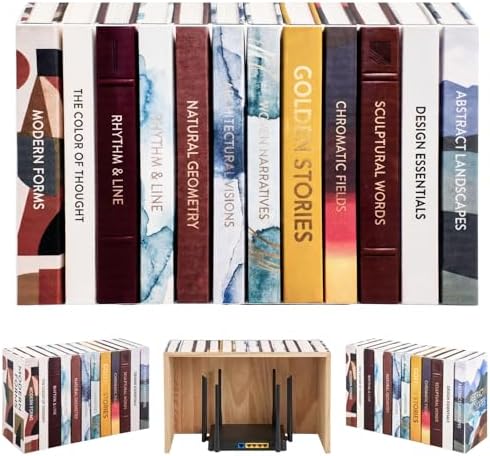 Gerrii 15.9"x10.2"x5.6" Solid Wood Hidden Book Box, Modern, Retro by Gerrii