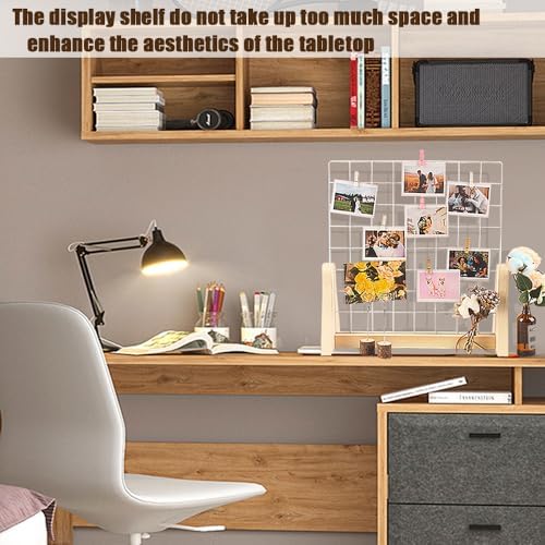 15.7”X15.7” Grid Wall Countertop Display Stand with 20 Clips - Image 7