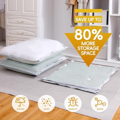 Vacuum Storage Bags with Electric Air Pump, 15 Pack (5 Jumbo, 5 Large, 5 Medium) Space Saver Bag, Space Saver Bag, Vacuum Sealer Bags for Clothes, Blanket, Duvets, Pillows, Comforters,Travel - Image 3