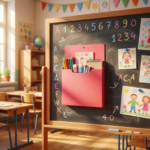 Gilprop 12 Pack Magnetic File Holder for Whiteboard, 10"x13"x1.2" - Image 5