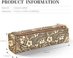 Gexmil Genuine Leather Pen Case, Hand-made Stationery Bag for Work Office - Image 3