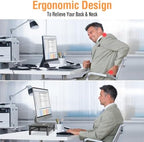 ELIVED 2 Pack Monitor Stand Riser with Metal Drawer, 3 Height Adjustable - Image 5