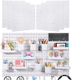 48 PCS Pegboard Wall Organizer Kit, 6 Panels with 42 Hooks and Baskets by Unknown
