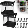 10 Pcs Slatwall Baskets Kit, Slatwall Mesh Storage Baskets with Hooks by NUMAKY
