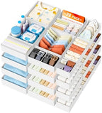 DIMJ Drawer Organizer Clothes Storage - 26 Pack Baby Dresser Organizer for Nursery, Foldable Closet Drawer Organizer Bins for Bedroom Organization, Fabric Storage Dividers for Socks, Underwears,White by DiMJ