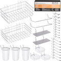 INCLY 30PCS Peg Board Organizer Accessories Kit with Bins, Cups & Baskets by INCLY