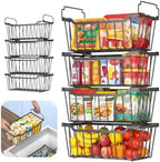 Goovilla Freezer Organizer Bins for 5-7 Cu.FT Chest Freezer, 8 Pack Black by Goovilla