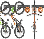 TORACK Wall-Mounted Swivel Bike Rack, Garage Vertical Bike Hangers for 3 Bikes and 3 Helmets Rotating Bike Storage Hooks Holds Up to 300 lbs by TORACK