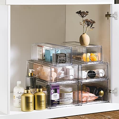 Sorbus Clear Storage Drawers for Refrigerator & Pantry (Small Wide, 4 Pack) - Image 5