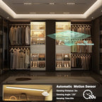 Besiost Closet System, Built in, Not Free Standing, Enclosed Storage Volume: 2.58 ft³, Greige Oak - Image 4