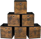 SONGMICS Storage Cubes, Set of 6, 13-Inch Foldable Closet Organizers by SONGMICSbySONGMICSHOME