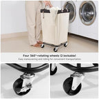 StorageWorks 110L Laundry Basket with Wheels, Rolling Hampers for Clothing - Image 4