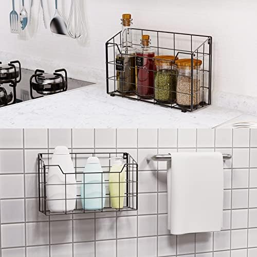 Univivi 3 Pack Wall File Organizer Rack 14 inch Hanging File Holder, Black - Image 5