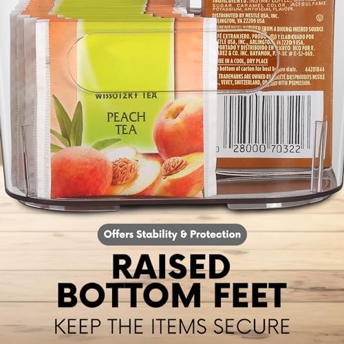 Clear Plastic Storage Bins for Kitchen Organization or Pantry Organizers and Storage, Freezer Fridge Organizer Storage Containers Bin for Organizing Refrigerator Medicine Closet Cabinet Organizers - Image 4