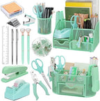 17 IN 1 Office Desk Organizer Set for Back to School Supplies Accessories by Froidesente