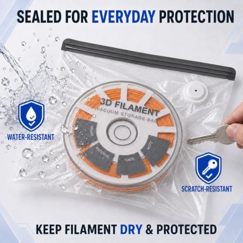 3D Printer Filament Vacuum Storage Bags, 20 Bags, Pump and Desiccants - Image 6