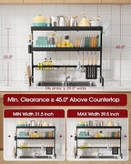 Sakugi 3-Tier Dish Drying Rack Over The Sink, Expandable for Counter - Image 3