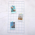 PATIKIL 24"x12" Wire Grid Panel, 3 Pack Wall Grid Decorative Panels Board Photo Pictures Display Decor Hanging Organizer for Home Office, White - Image 4