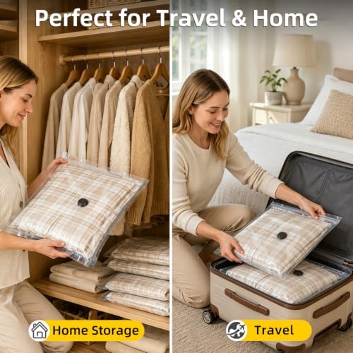 Rechargeable Air Pump Storage Bags 12Pack Travel Compression Bags - Image 4