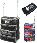 Pack Gear Hanging Carry-On Organizer - Our Fitted Hanging Luggage Organizer Perfectly Fits Any Carry On - Our Packing Cubes For Travel Use Mesh Windows to Make Finding Clothes Easy (Black, M) by PackGear