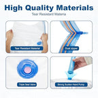 HOUSE DAY 10 Jumbo Vacuum Storage Bags with Pump,Space Saving Vacuum Seal Bags For Clothing Travel, Vacuum Storage Bags For Clothes, Comforters, Blankets, Pillows, Bedding, Moving, Travel, Hand Pump - Image 4