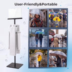 Wet Umbrella Stand with Free 400 Bags, 43" Metal Holder - Image 7