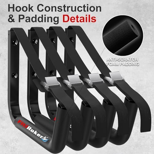 Kayak Storage Rack 120LB Wall Mounted Kayak Hook - Image 5