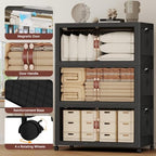 1120QT Extra Large Stackable Storage Bins with Lids & Wheels - Image 4