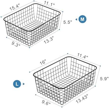 iSPECLE Freezer Organizer Bins - For 16/17/21 Cu Ft Upright Freezer, 4 Pack - Image 3