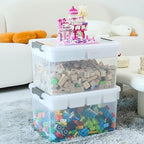 Citylife 17QT 4Packs Clear Craft Organizers and Storage Box with Tray - Image 5