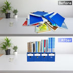 Limitliho 24 Pack Blue Cardboard Magazine File Holder for Desk or Shelves - Image 5
