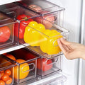 LALASTAR 2 Pack Fridge Organizer with Pull-out Drawer, Stackable Freezer Organizer Bin, Pantry Organization and Storage, BPA Free, 3.17QT by TheHouseofCoshonwol