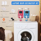 Roetell 2 Sets 1 Gallon Laundry Detergent Dispenser with Stand, Glass Laundry Soap Dispenser, Liquid Laundry Detergent Dispenser for Laundry Room Organization Dispenser Containr - Image 4