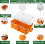 Flemoon Large IP54 Waterproof Outdoor Electrical Box with Transparent Lid - Image 5