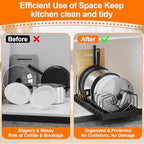 FLSEPAMB 2 Pack 16.5" Deep Expandable Pots and Pans Organizer Under Cabinet - Image 2