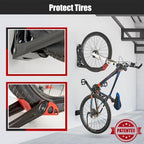 Ultrawall BIKEPAL Swivel Bike Racks, No Lift Wall Mounted Bike Rack Storage - Image 2