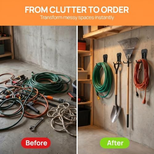 Gardenised Heavy-Duty Utility Hook for Garage and Garden Tool Organization - Image 4