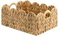 StorageWorks Wicker Baskets for Nursery, Water Hyacinth Scalloped Baskets by StorageWorks