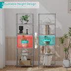 SINGAYE 6 Metal Shelves Wire Shelving Storage Shelf Adjustable Unit Pantry - Image 3