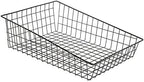 WIRECRAFT MANUFACTURING COMPANY Bagel Basket Rectangular Black Wire - 14" L x 20" W x 3"-6" H - Image 3