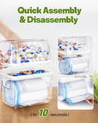 Kaen 3 in 1 Trash Bag Dispenser Under Sink Dishwasher Pod Organizer - Image 6