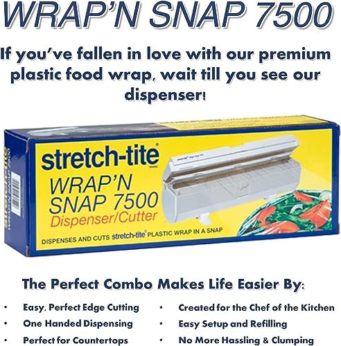 Stretch-Tite Premium Plastic Food Wrap, 500 Sq. Ft., 516.12-Ft. x 11.5/8-Inch (500 Sq Ft (Pack of 4)) - Image 6