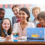 Pencil Dispenser for Classroom - Stainless Steel Bulk Pencil Holder for Desk - Includes Removable Label Stickers - Teacher Must Haves for Organization - Holds up to 200 Pencils - Image 6