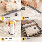 12 Pack Vacuum Compression Bags with 2‑in‑1 Rechargeable Air Pump - Image 6