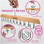 3 Pack Tank Top Hangers Space Saving, Bra Hangers for Closet Organizer, Bra Organizer for Closet, Space Saving Organizers and Storage for Dorm & Apartment for Tankto (Wooden) - Image 4